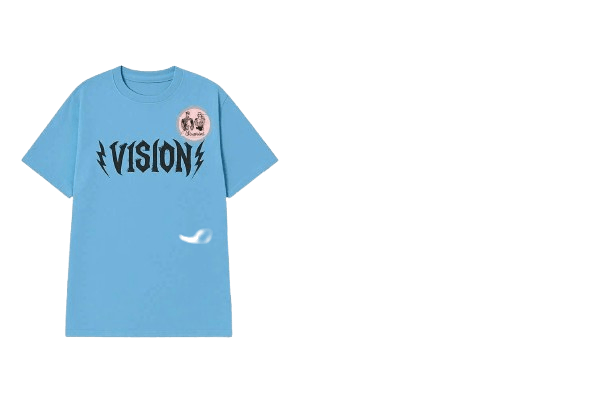 Áo thun Vision Flame Skull Xanh Dương